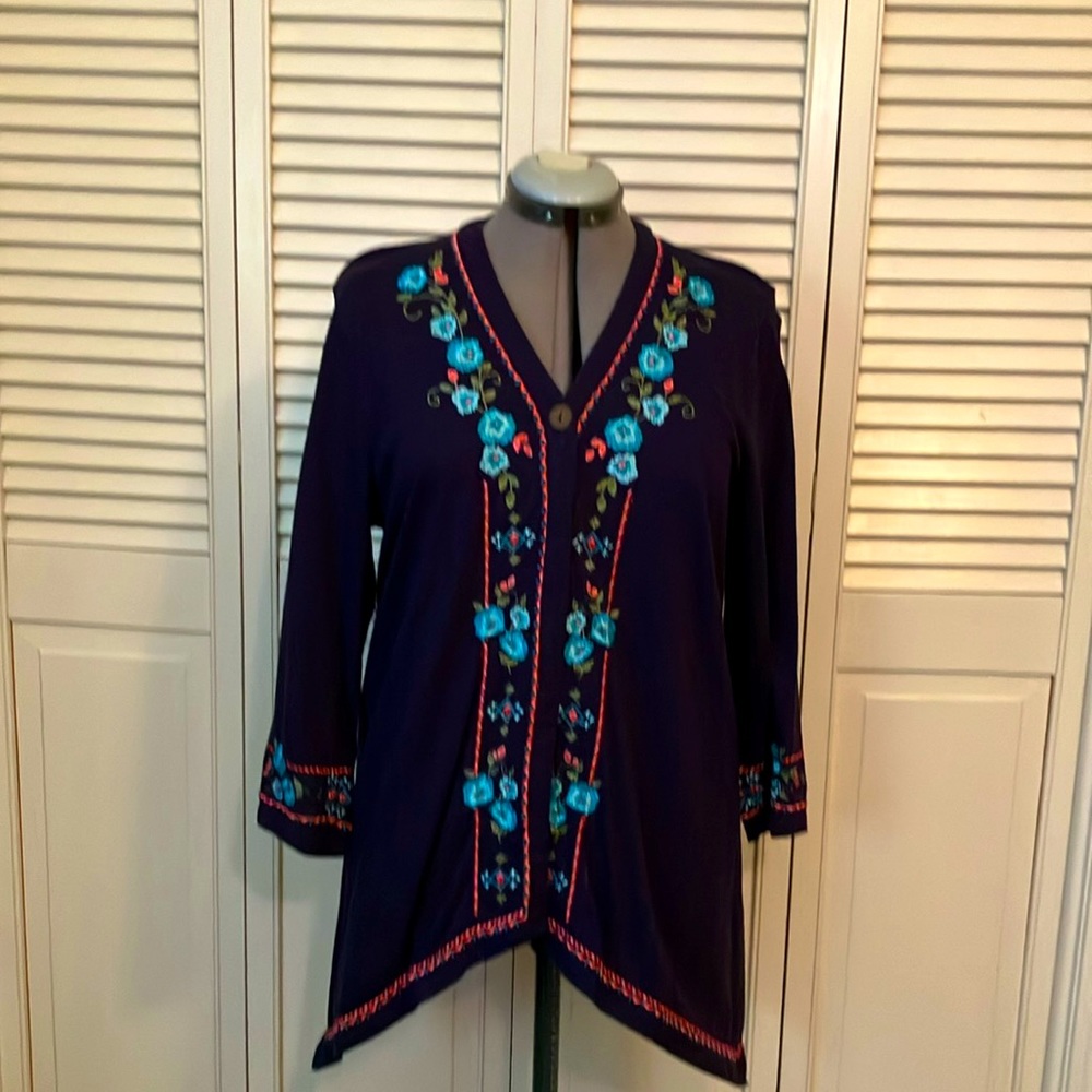 Lovely embroidered lightweight cover up